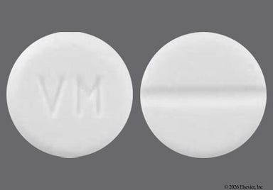 White Round Vm - Methimazole 5mg Tablet