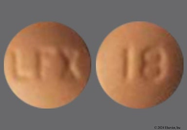 Peach Round LFX - Lofexidine 0.18mg Tablet