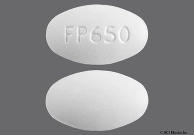 White Oval FP650 - Tranexamic Acid 650mg Tablet