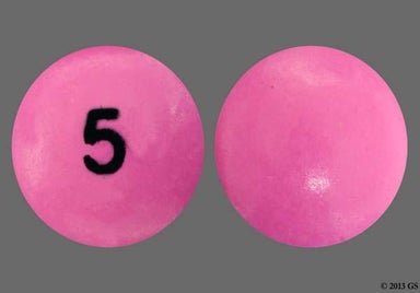 Pink Round 5 - GNP Gentle Laxative 5mg Tablet