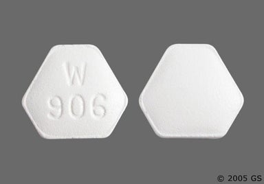 White Hexagon W 906 - Ranitidine Hydrochloride 150mg Tablet