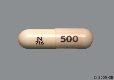 Beige Capsule N 716 500 - Amoxicillin 500mg Capsule