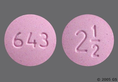Pink Round 2 1/2 - Metolazone 2.5mg Tablet