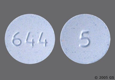 Blue Round 644 - Metolazone 5mg Tablet