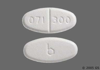 White Oval 071 300 - Isoniazid 300mg Tablet