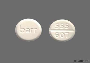 White Round Barr And 555 607 - Megestrol Acetate 40mg Tablet