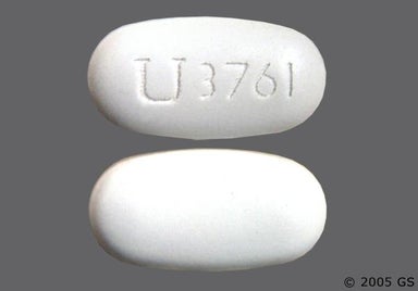 White Oblong U 3761 - Rescriptor 100mg Tablet