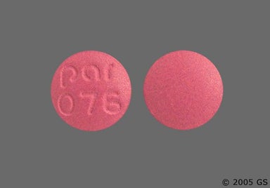 Pink Round PAR 076 - Fluphenazine Hydrochloride 5mg Tablet