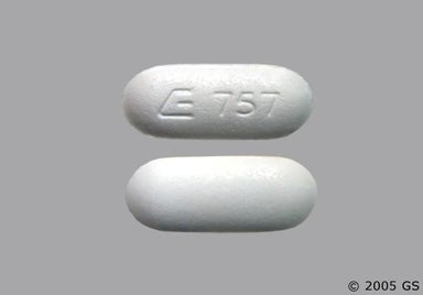 White Oblong E 757 - Sulfadiazine 500mg Tablet