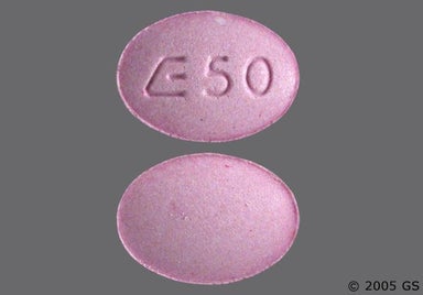 Pink Oval E 50 - Metolazone 2.5mg Tablet
