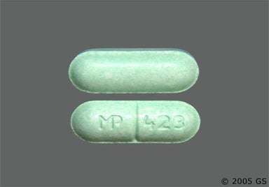 Green Oblong MP 423 - Guaifenesin 600mg Extended-Release Tablet