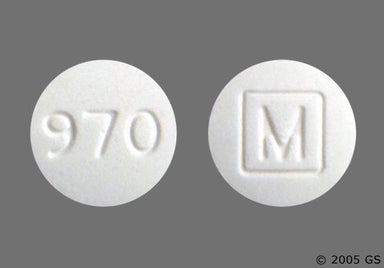 White Round 970 - Butalbital/Acetaminophen/Caffeine 50mg-325mg-40mg Tablet