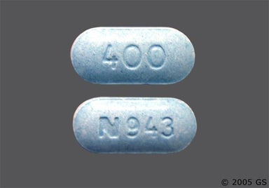 Blue Oblong N943 - Acyclovir 400mg Tablet