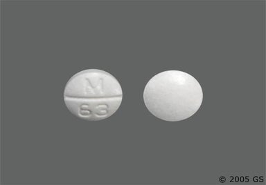 White Round M 63 - Atenolol/Chlorthalidone 50mg-25mg Tablet