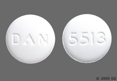 White Round 5513 - Carisoprodol 350mg Tablet