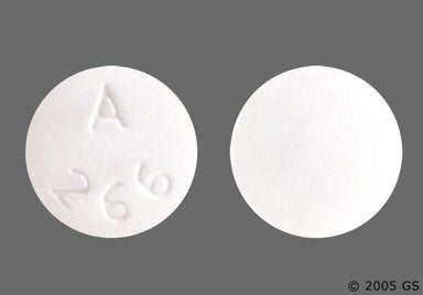 White Round A 266 - Carisoprodol 350mg Tablet