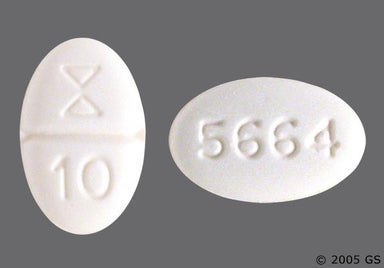 White Oval 5664 - Buspirone Hydrochloride 10mg Tablet