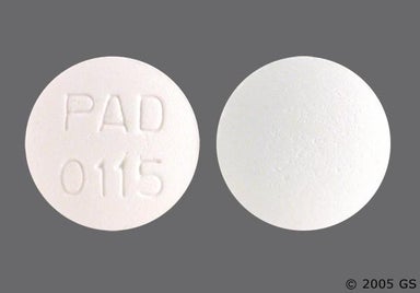 White Round Pad 0115 - Flavoxate Hydrochloride 100mg Tablet