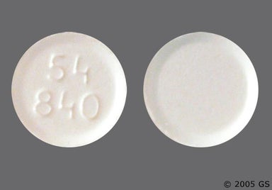 White Round 54 840 - Furosemide 20mg Tablet