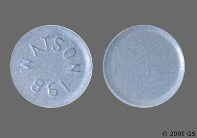 Blue Round Watson 861 - Lisinopril/Hydrochlorothiazide 20mg-12.5mg Tablet