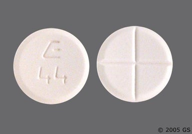 White Round E 44 - Tizanidine Hydrochloride 4mg Tablet