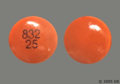 Brown Round 832 25 - Chlorpromazine Hydrochloride 25mg Tablet