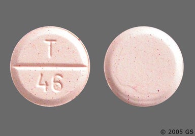 Orange Round T 46 - Clorazepate Dipotassium 7.5mg Tablet
