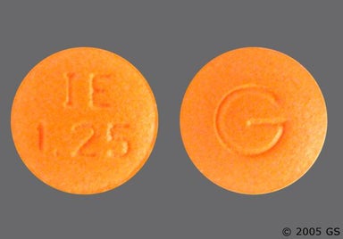 Orange Round I E 1.25 - Indapamide 1.25mg Tablet