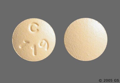 Yellow Round C  119 - Famotidine 20mg Tablet