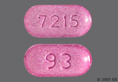 Pink Oblong 7215 - Metolazone 2.5mg Tablet