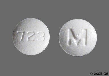 White Round 723 And M - Enalapril Maleate/Hydrochlorothiazide 10mg-25mg Tablet