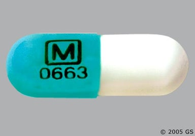 Green, White Capsule M 0663 - Fluoxetine Hydrochloride 20mg Capsule