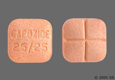 Peach Square CAPOZIDE 25/25 - Capozide 25/25 Tablet
