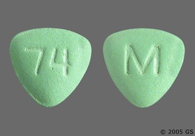 Green Triangle 74 And M - Fluphenazine Hydrochloride 5mg Tablet