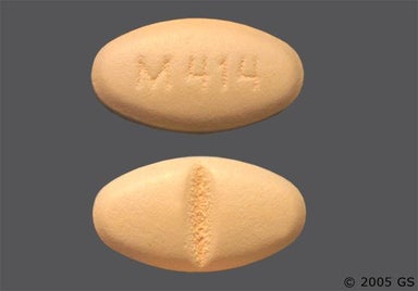 Orange Oval M 414 - Fluvoxamine Maleate 100mg Tablet