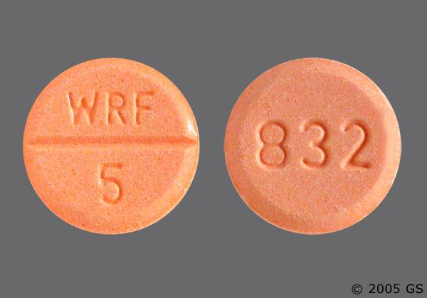 orlistat warfarin 5mg