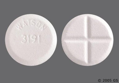 White Round WATSON 3191 - Pyridostigmine Bromide 60mg Tablet
