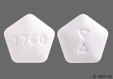 White Pentagon 3760 - Lisinopril 20mg Tablet