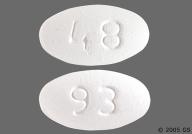 White Oval 93 - Metformin Hydrochloride 500mg Tablet