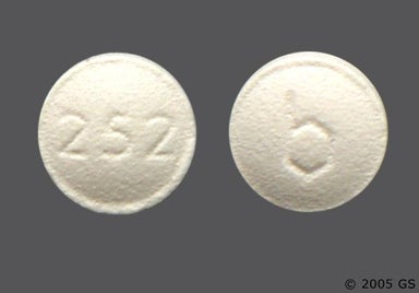 White Round 252 - Dipyridamole 25mg Tablet