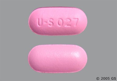 Pink Oblong U-S 027 - Pentoxifylline 400mg Extended-Release Tablet