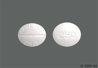 White Round MYLAN 217 - Tolazamide 250mg Tablet