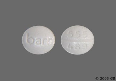 White Round 555 489 - Trazodone Hydrochloride 50mg Tablet