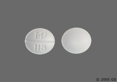 White Round Mp 118 - Trazodone Hydrochloride 50mg Tablet