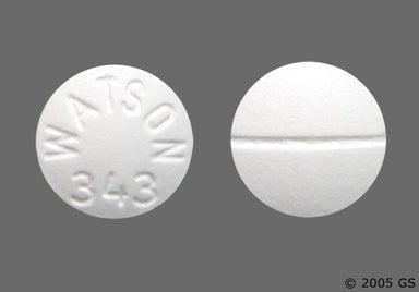 White Round WATSON 343 - Verapamil Hydrochloride 80mg Tablet