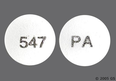 White Round PA 547 - Diclofenac Sodium 75mg Delayed-Release Tablet