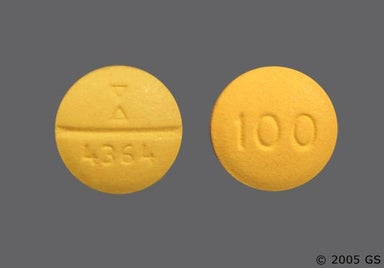 Yellow Round 4364 - Labetalol Hydrochloride 100mg Tablet