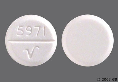 White Round 5971 V - Trihexyphenidyl Hydrochloride 2mg Tablet