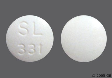 White Round 331 - Disulfiram 250mg Tablet
