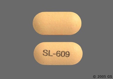 Orange Oblong Sl 609 And Pliva 609 - Pentoxifylline 400mg Extended-Release Tablet